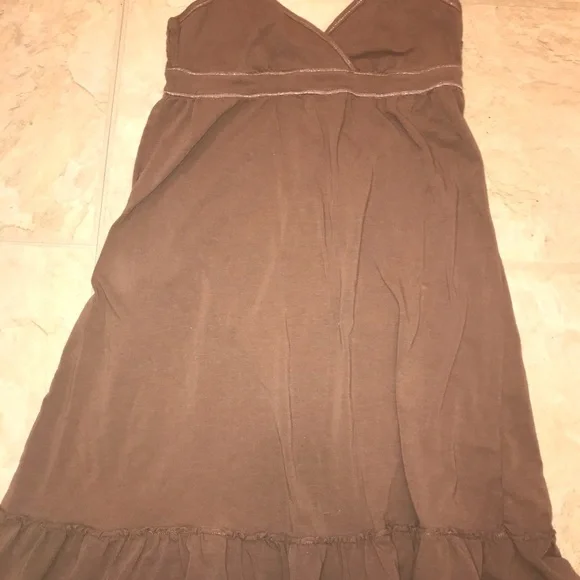Aeropostale | Dresses | Brown Dress Ruffles On Bottom | Poshmark